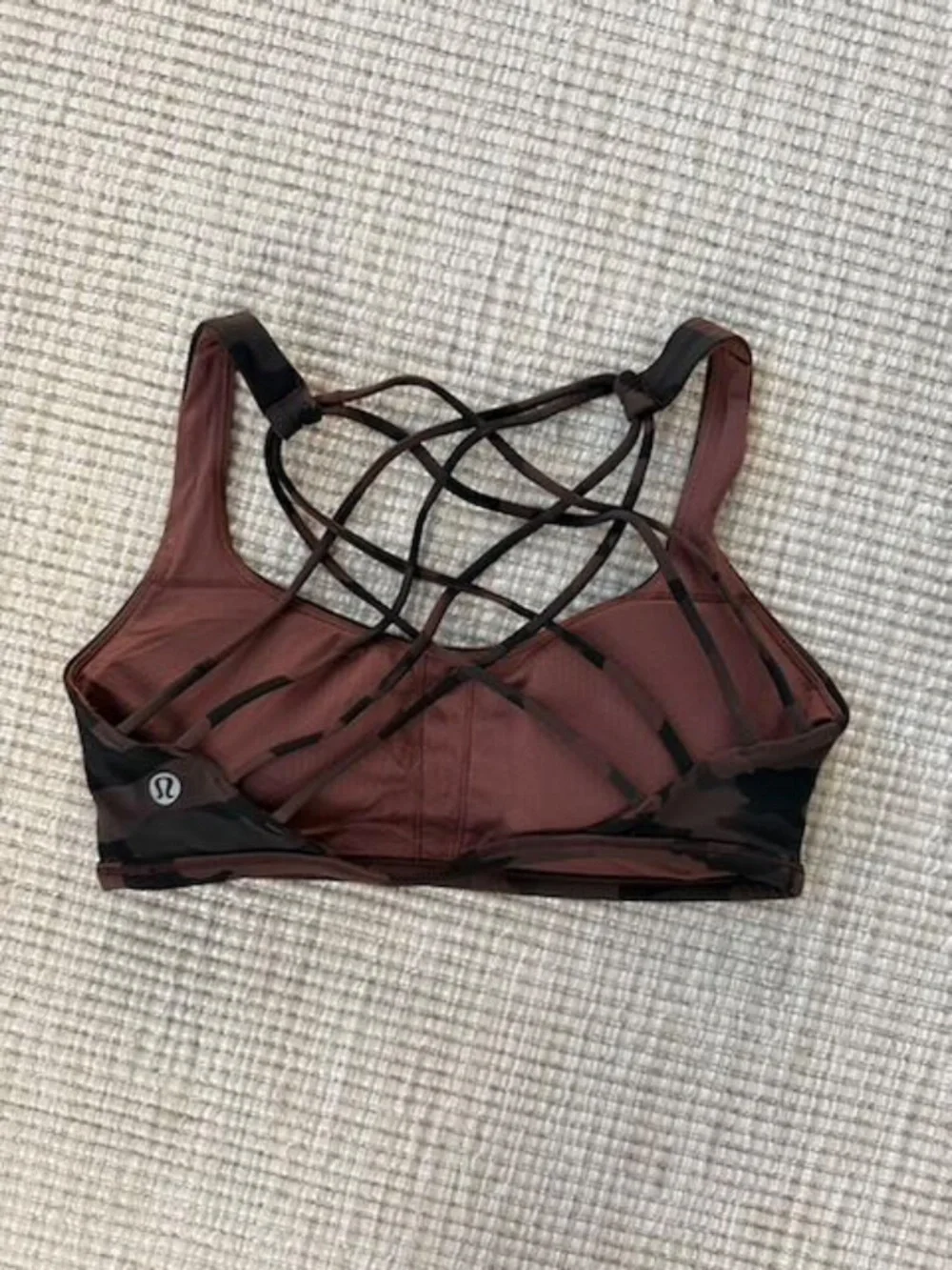 Lululemon Free To Be Wild Bra in Brown Camo  Size 6
